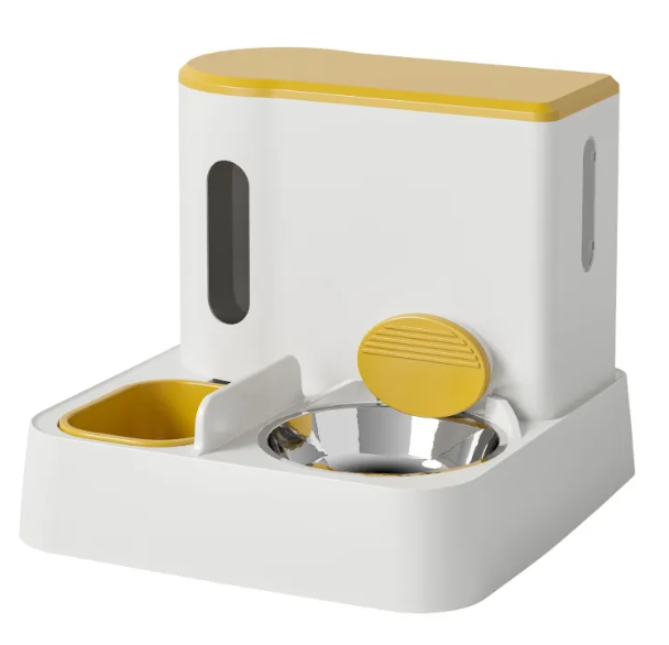 Dual-Bowl Automatic Feeder & Fountain