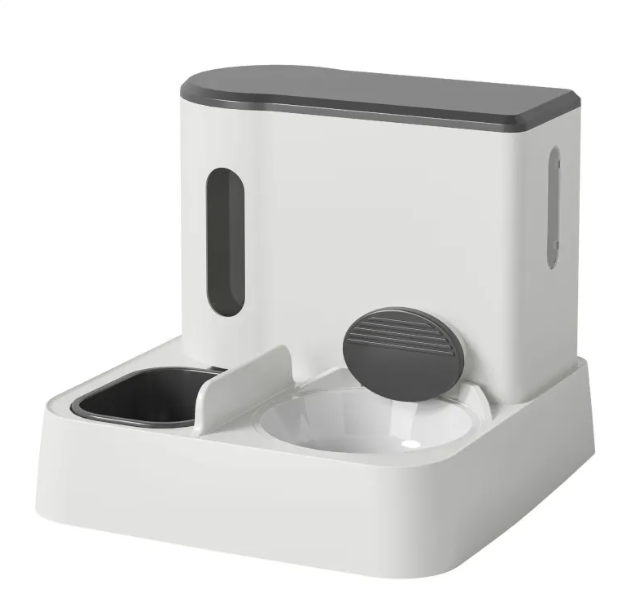 Dual-Bowl Automatic Feeder & Fountain