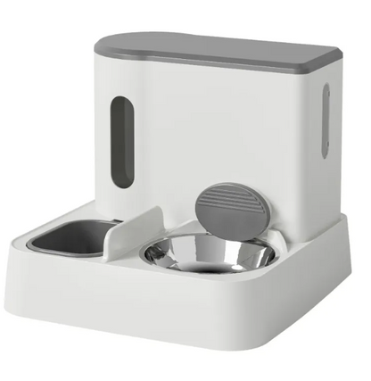 Dual-Bowl Automatic Feeder & Fountain