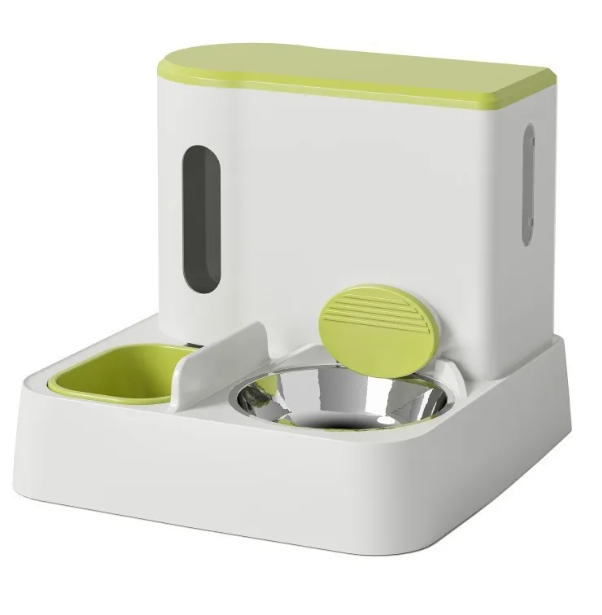 Dual-Bowl Automatic Feeder & Fountain