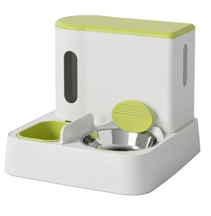 Dual-Bowl Automatic Feeder & Fountain