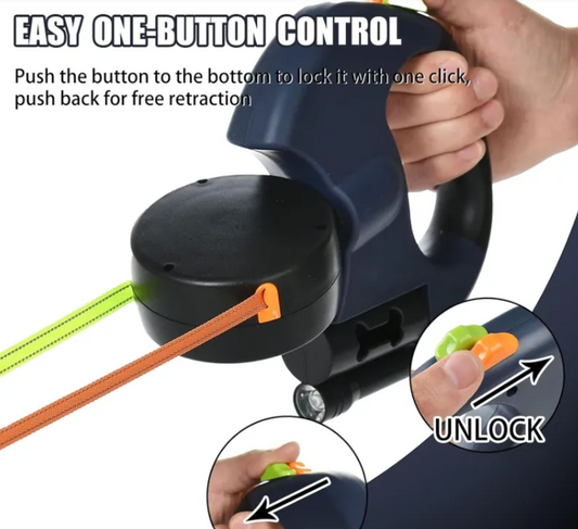 Duo Retractable Walking Leash