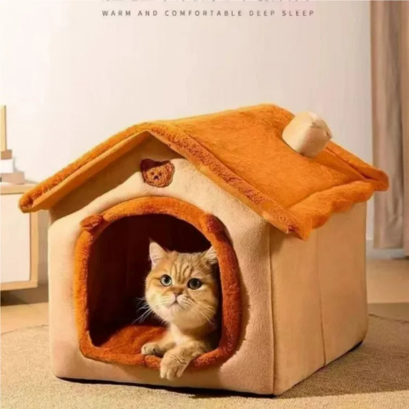 Alpine Plush Dog House Bed
