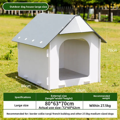 Courtyard Weatherproof Dog Kennel