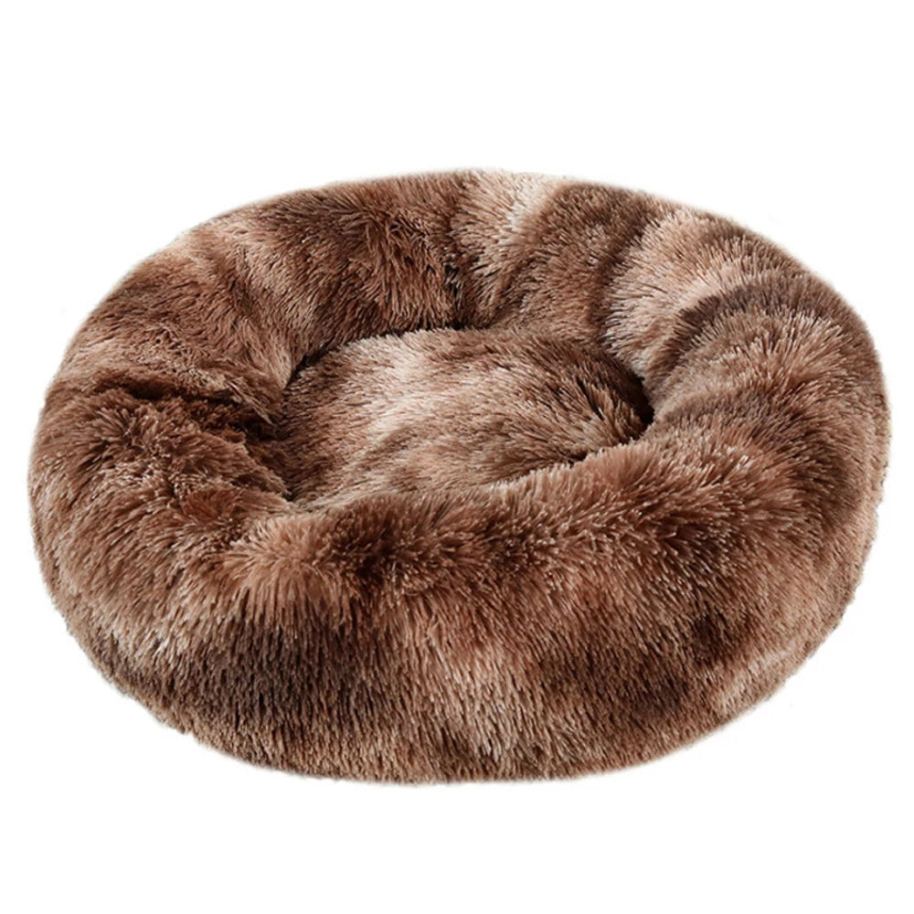 Haven Round Plush Pet Bed — Mid