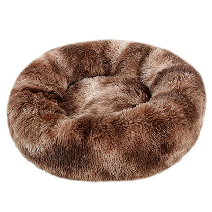 Haven Round Plush Pet Bed — Mid