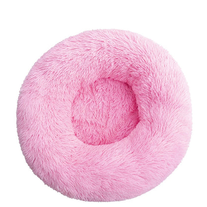 Haven Round Plush Pet Bed — Large