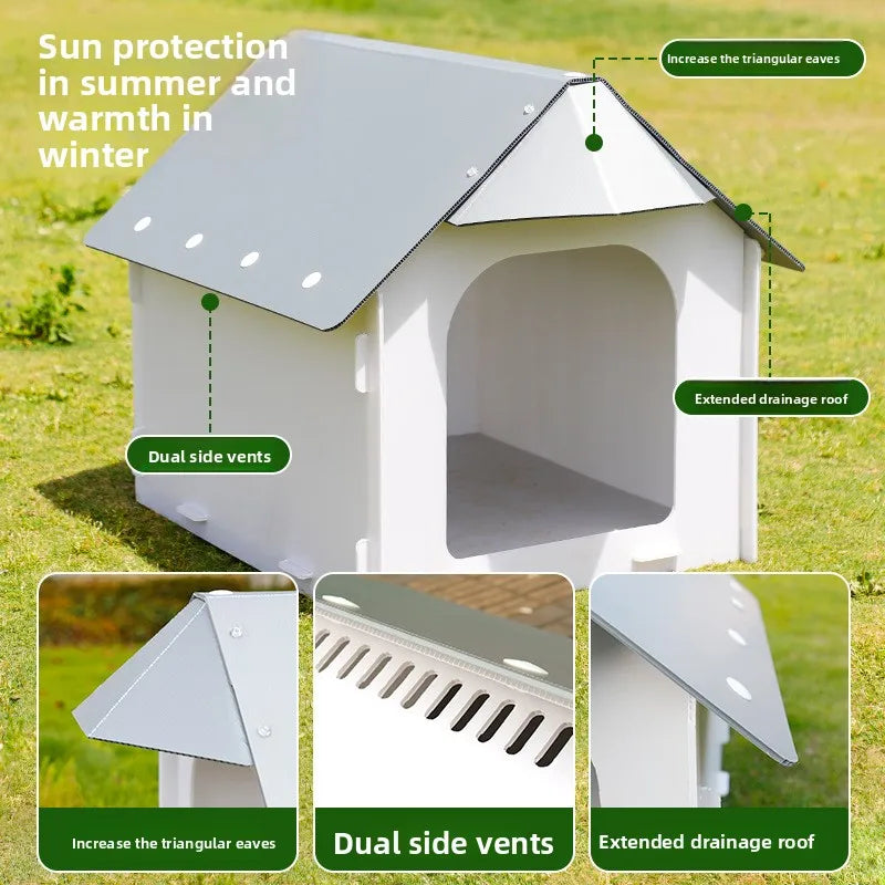 Courtyard Weatherproof Dog Kennel