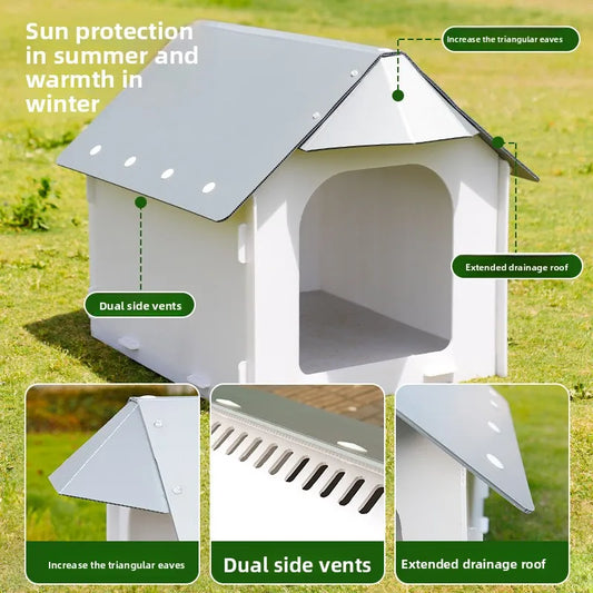 Courtyard Weatherproof Dog Kennel