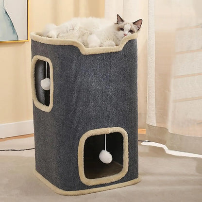 Loft Two-Tier Cat Cave