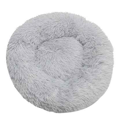 Haven Round Plush Pet Bed — Mid