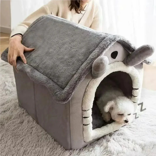 Alpine Plush Dog House Bed