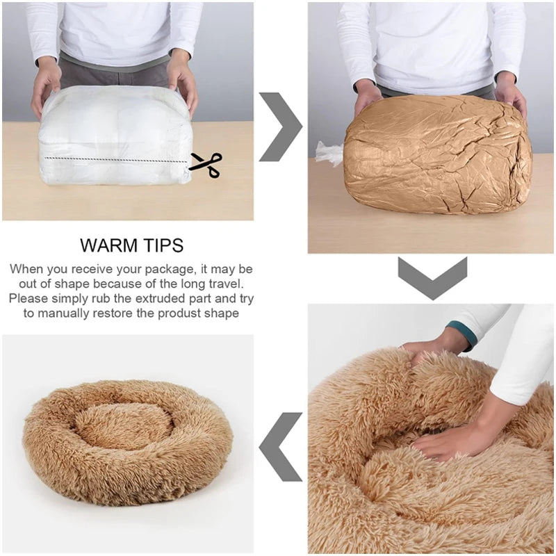 Haven Round Plush Pet Bed