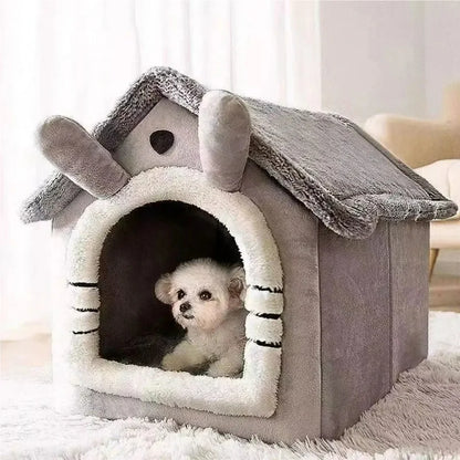 Alpine Plush Dog House Bed