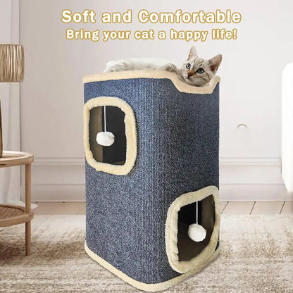 Loft Two-Tier Cat Cave