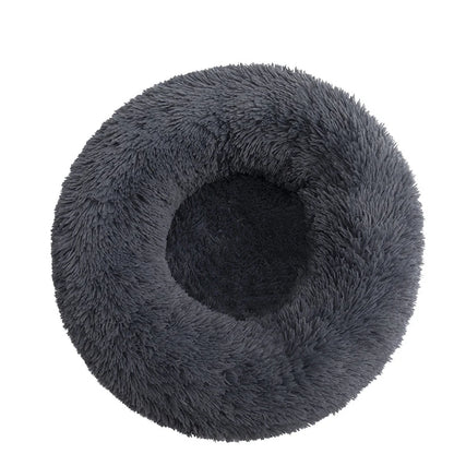 Haven Round Plush Pet Bed — Large