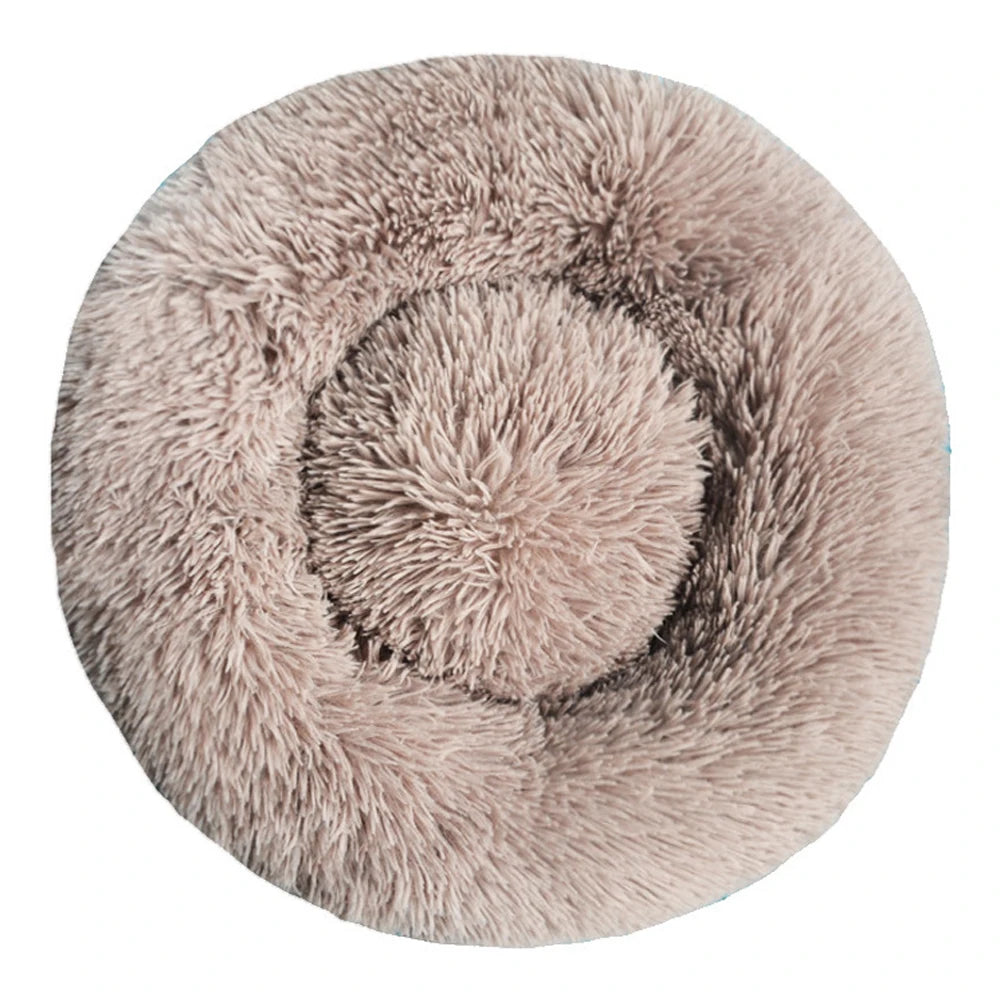 Haven Round Plush Pet Bed — Mid