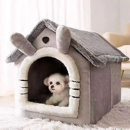 Alpine Plush Dog House Bed