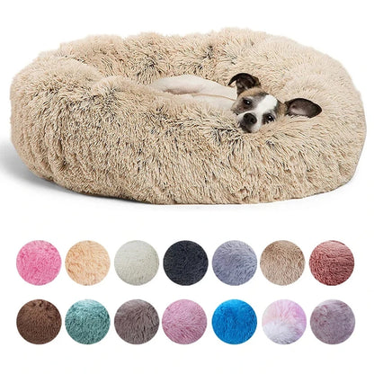 Haven Round Plush Pet Bed — Mid