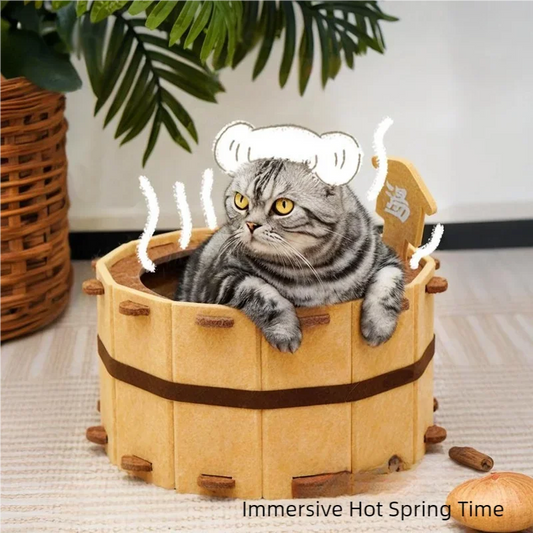 Bramble Felt Cat Basin Bed