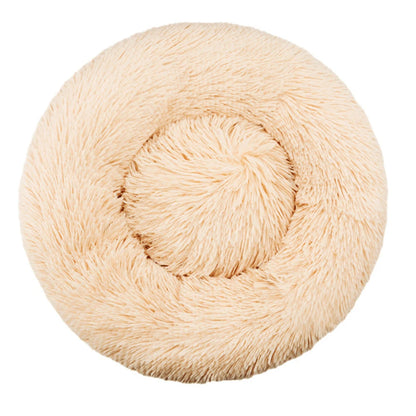 Haven Round Plush Pet Bed — Mid