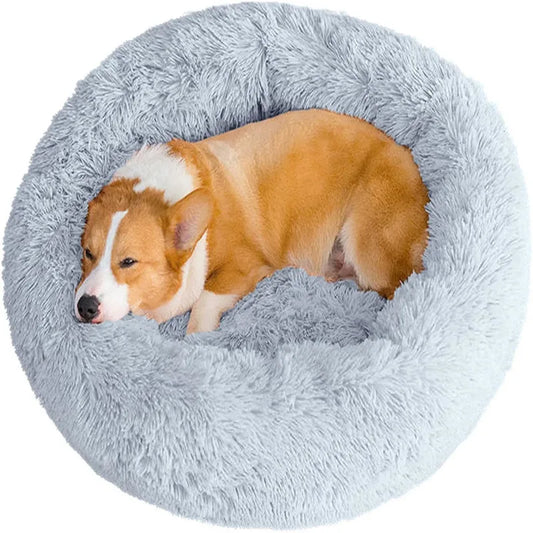 Haven Round Plush Pet Bed — Large
