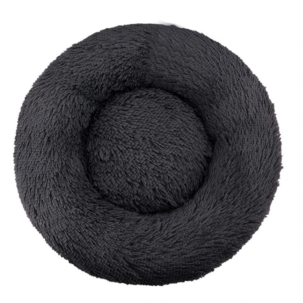 Haven Round Plush Pet Bed — Mid