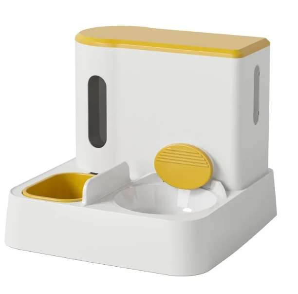 Dual-Bowl Automatic Feeder & Fountain