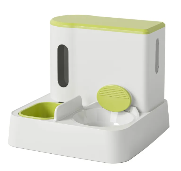 Dual-Bowl Automatic Feeder & Fountain