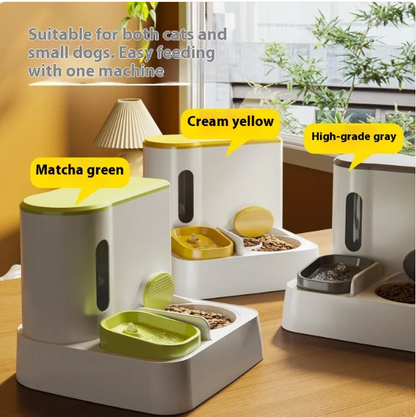 Dual-Bowl Automatic Feeder & Fountain