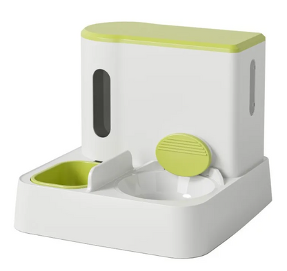 Dual-Bowl Automatic Feeder & Fountain